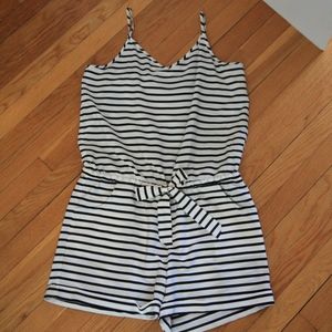 J.Crew Striped Jumpsuit - Medium